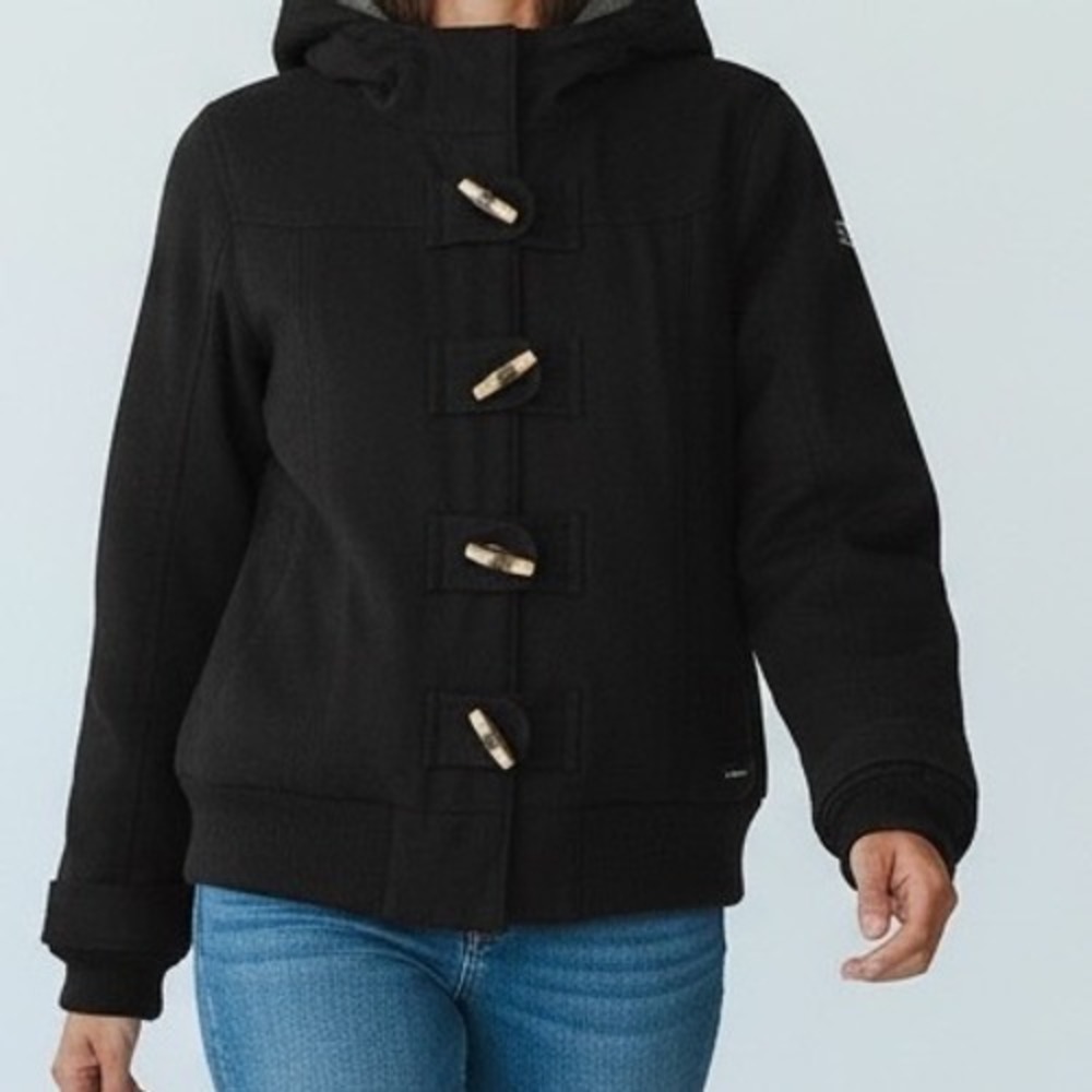 Merrell‎ Opti Warm Hooded Toggle Jacket black  women medium coat see notes